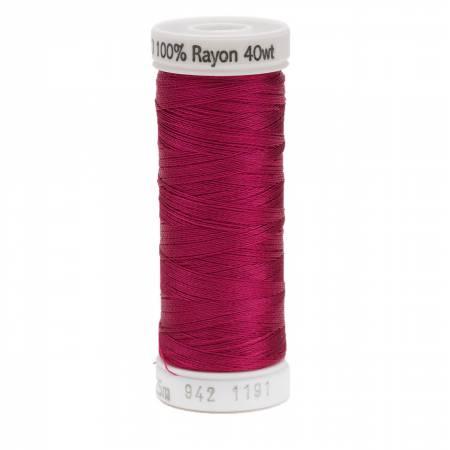 SULKY Rayon Solid 40wt Thread 229m - Dark  Rose - 942-1191