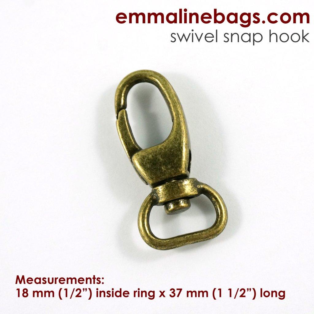 Swivel Snap Hook - 3/4" - Antique Brass - EBHK-18-AB