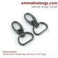 Swivel Snap Hook - 3/4" - Gunmetal - #2HOOK18-GM/2