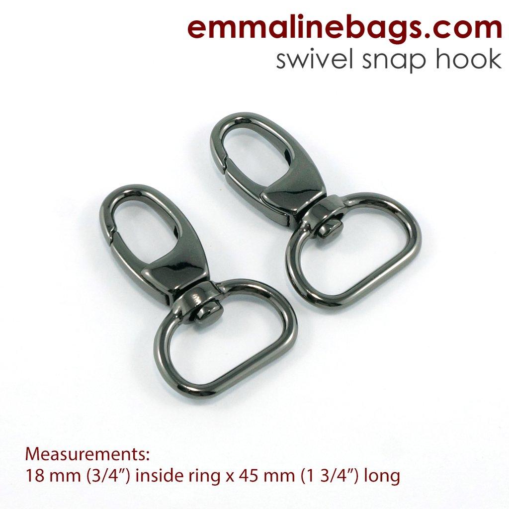 Swivel Snap Hook - 3/4" - Gunmetal - #2HOOK18-GM/2