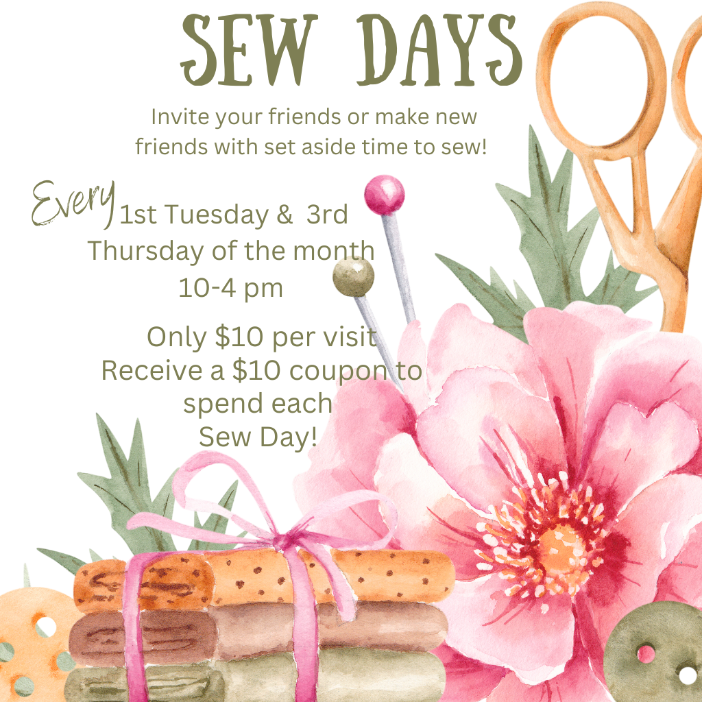 Sew Days - Tue July 2