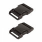 Side-Release Buckle 1in Black Plastic 2pk # HAR1SRBBTWO