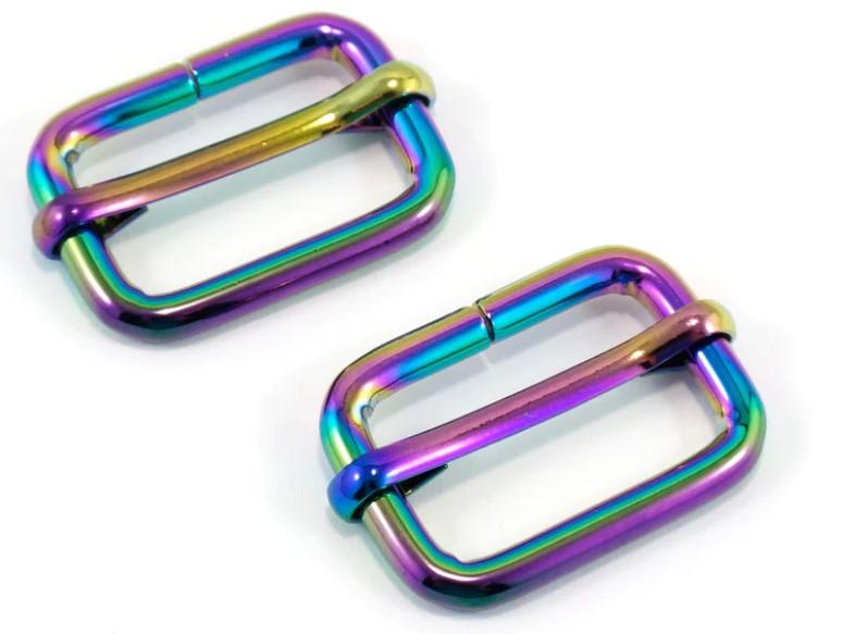 Sliders, Adjustable - 3/4" - Iridescent Rainbow - SLD18mm--IRI/2