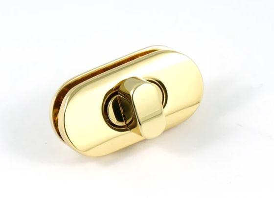 Small Turn Lock - (with screws) - Gold