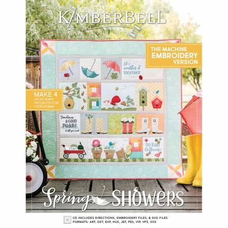 Spring Showers Quilt, Machine Embroidery # KD811