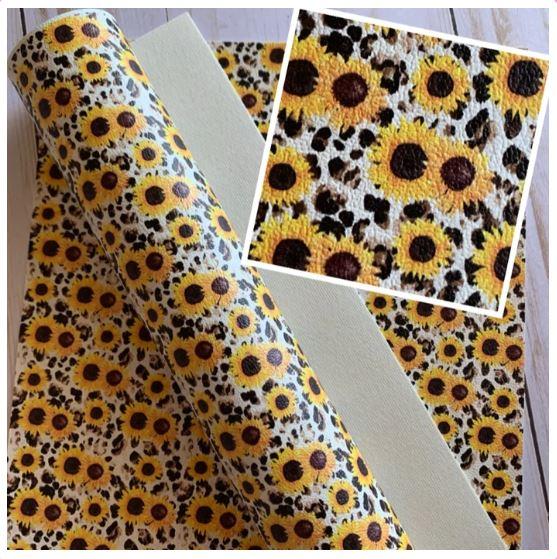 Sunflower & Leopard Printed Vinyl