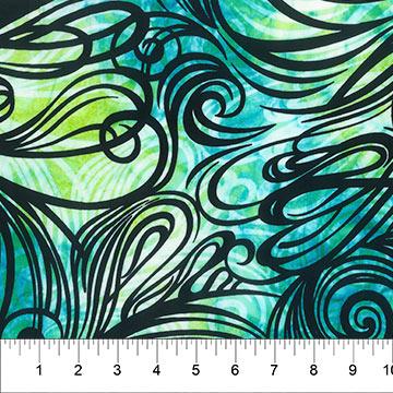 Swirls Color Me Banyan - Teal - 80756-63