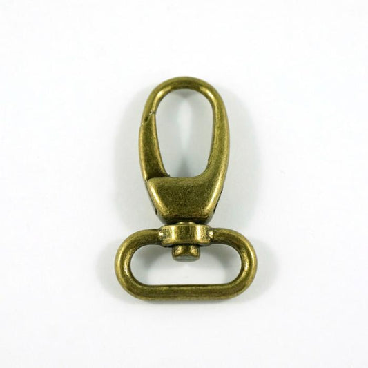 Swivel Snap Hook - 1/2" - Antique Brass - EBHK-12-AB