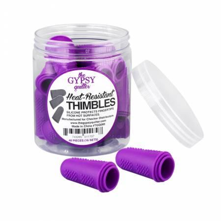 The Gypsy Quilter Heat Resistant Thimbles Purple # TGQ099