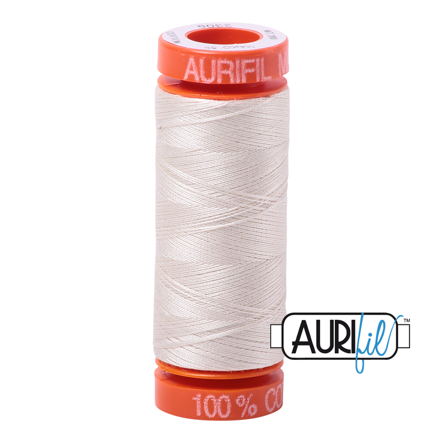 Thread Aurifil 50 Wt MK50SP200-2309 Silver White