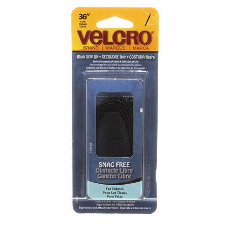 VELCRO® Brand Fastener Snag Free Strip Black 3/4in x 36in - 90666V