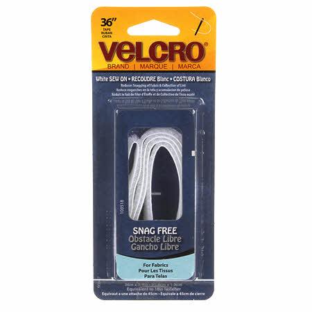 VELCRO® Brand Fastener Snag Free Strip White 3/4" x 36"