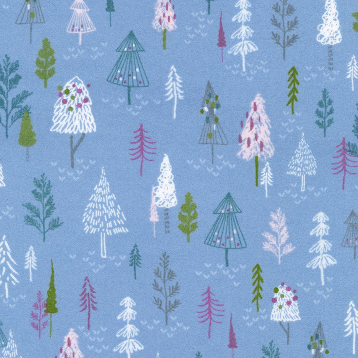 Winter Days Flannel - Blue - 21753-61