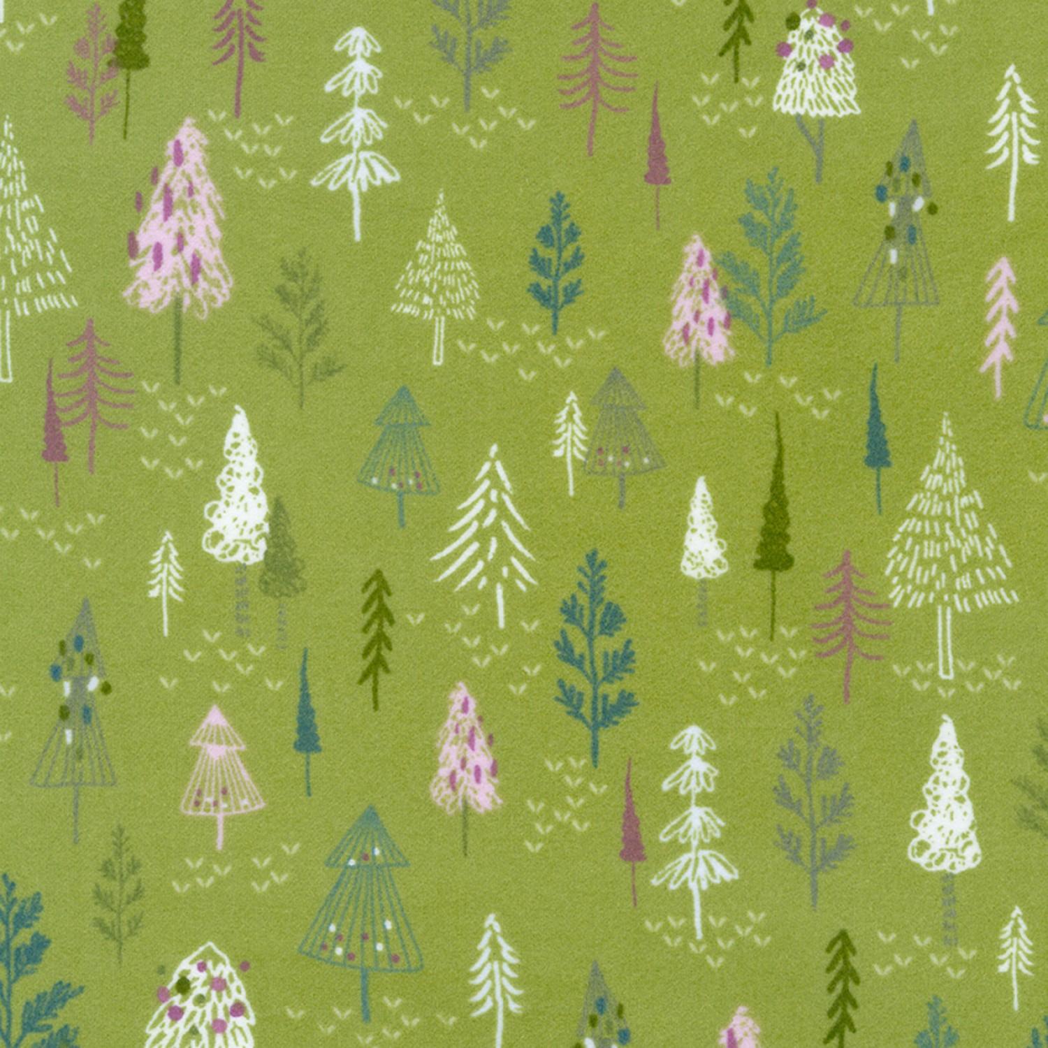 Winter Days Flannel - Green - 21753-45