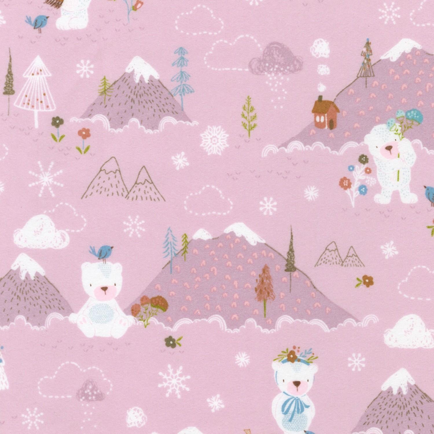 Winter Days Flannel - Pink - 21747-119