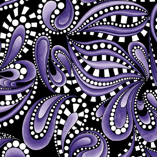 Xanadu By Ann Lauer - Paisley Rhythm - Purple - 16155-65