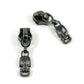 Zipper Slider W/Pulls -Gunmeta Skull Drop  - #5 - 10 Pack - EBSP5-2GM