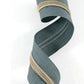 Zippers by the Yard - Size #5 - Medium Grey/Antique Brass  Coil - No Pulls - EBZP5-GRY3AB