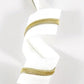Zippers by the Yard - Size #5 - White/Gold  Coil - No Pulls - EBZP5WHT3GO