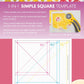fast 2 cut 3-in-1 Simple Square Template # 20517