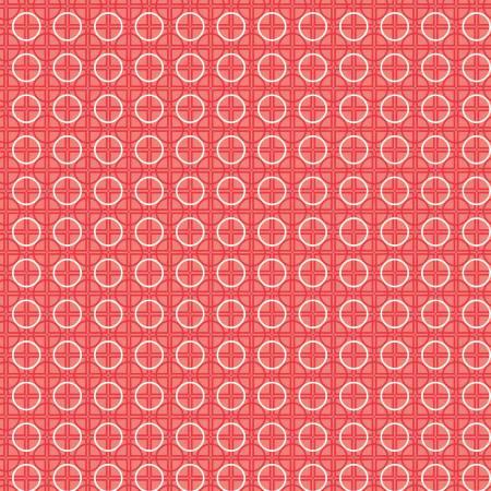 Basics Circle Red    Sew by Row b/m - C6407R-RED*
